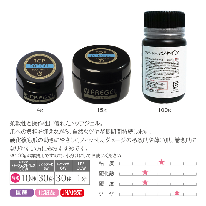 プリジェル トップシャイン／１００ｇ