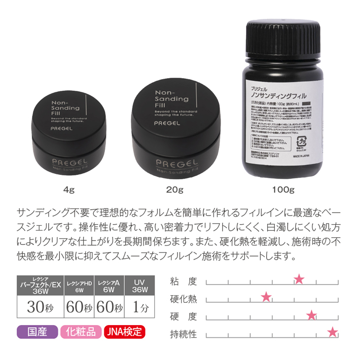 プリジェル ノンサンディングフィル ２０ｇ