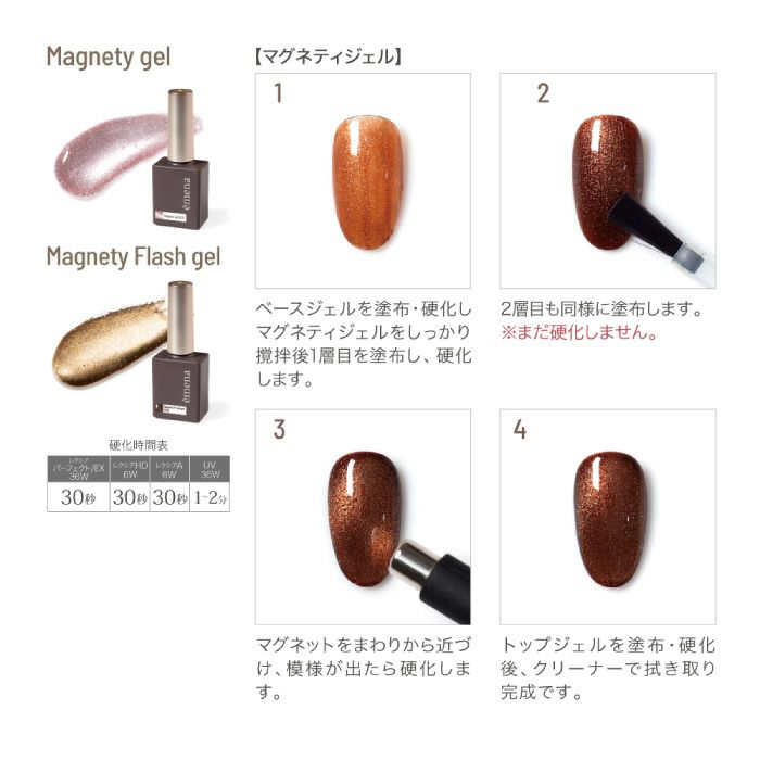 エメナ　マグネティフラッシュジェル３色セット１３２５～１３２７